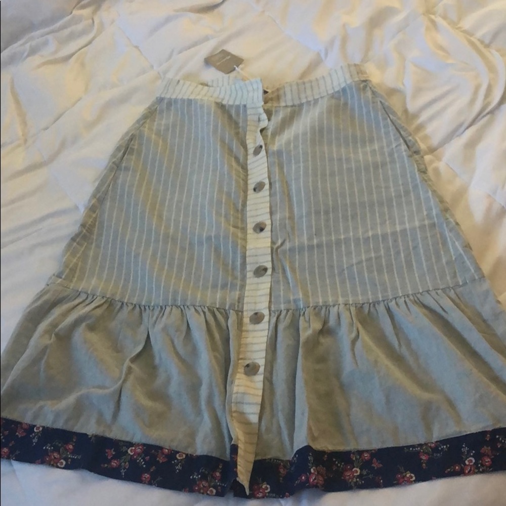 Madewell Denim Project Midi Skirt